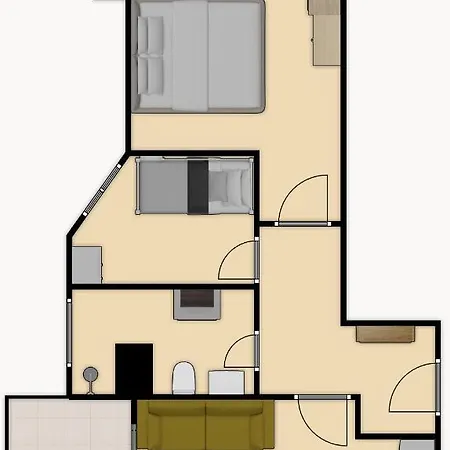 Cheerful 2-bedroom In Голем